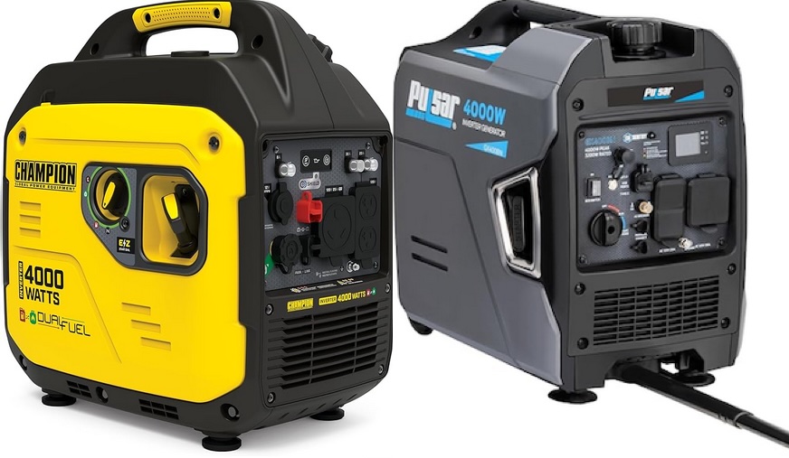 Imagen de 2 generadores inverter Pulsar 4000 GX400BN VS Champion 4000 201050